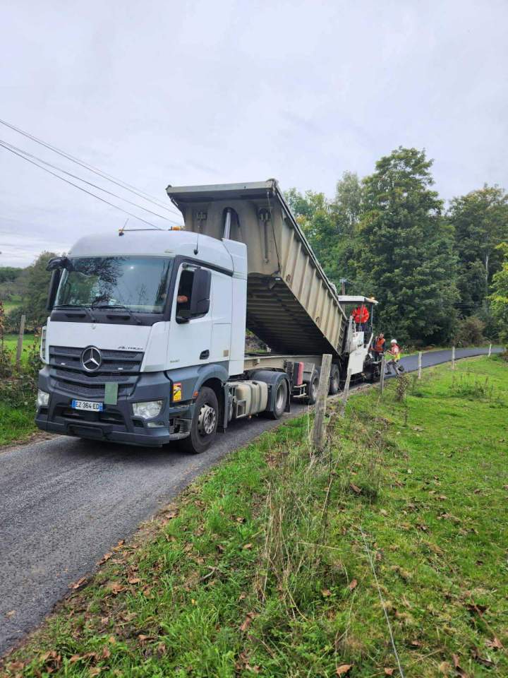 Camion benne Corrèze