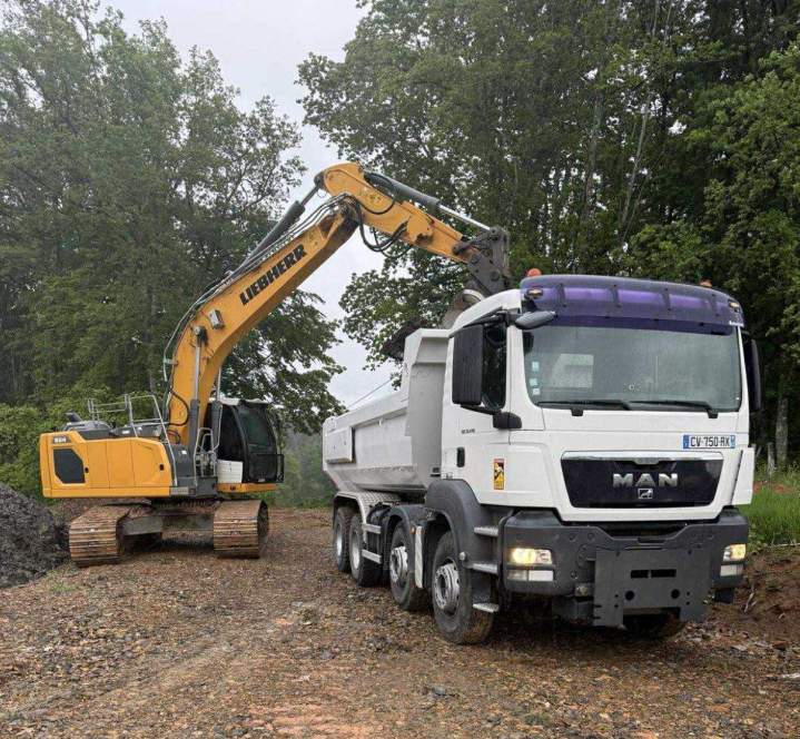 Livraison de gravats et matériaux Corrèze